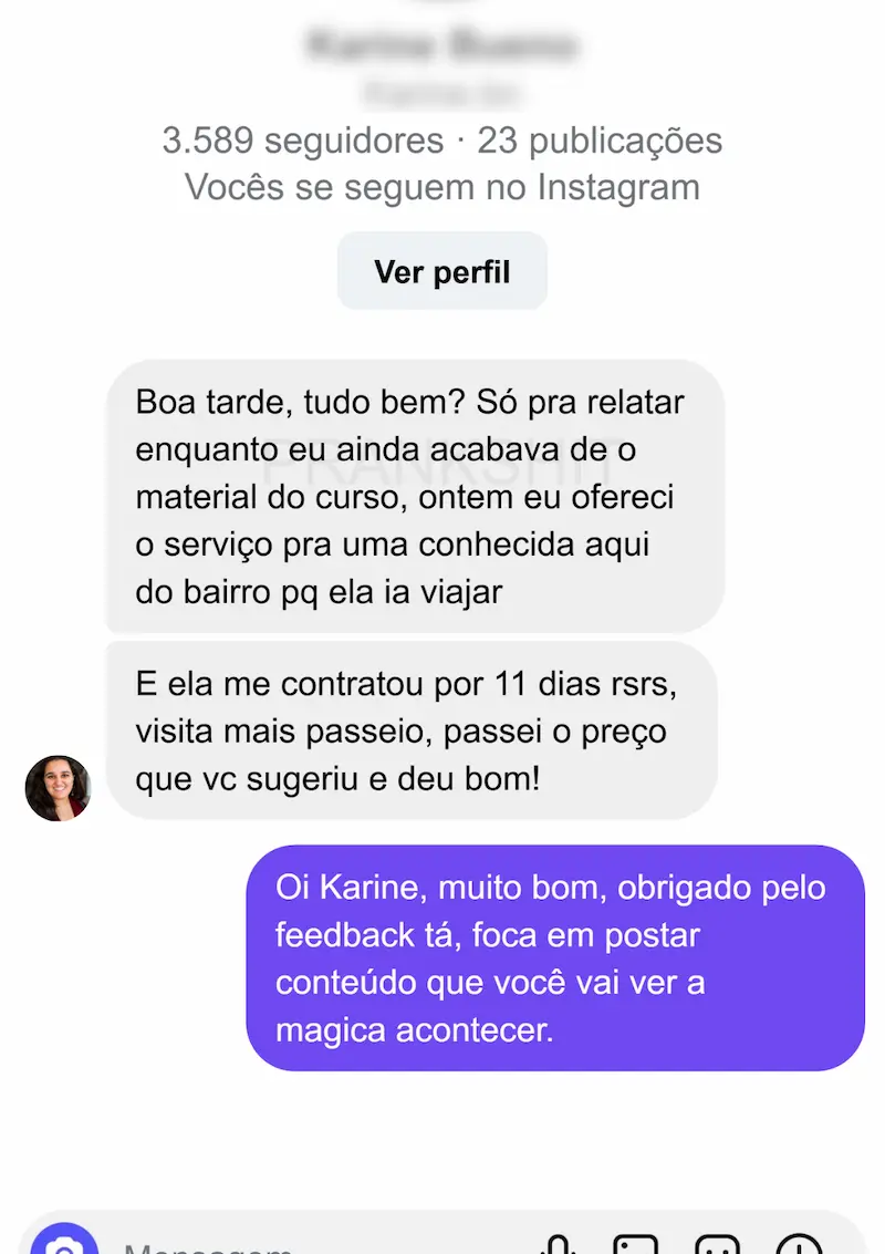 Depoimento de aluno do Método Passeio Lucrativo 2