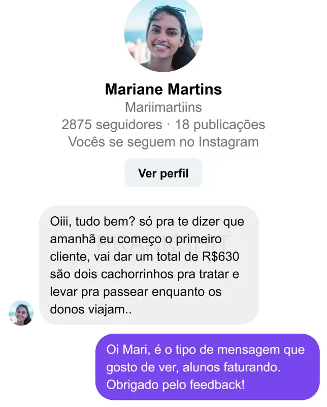 Depoimento de Mari sobre o Método Passeio Lucrativo